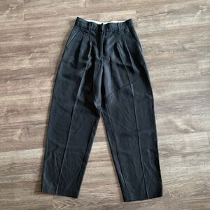 Aritzia Linen Black Trousers